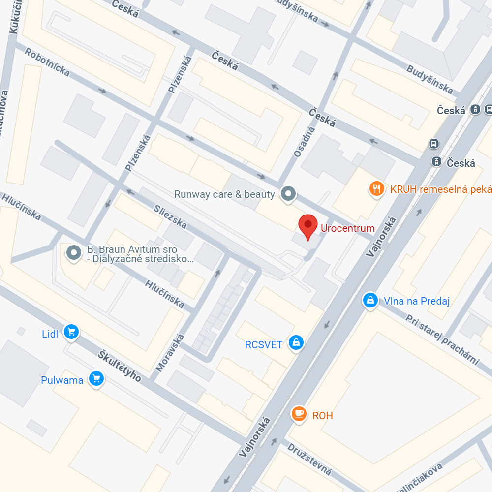 Urocentrum mapa